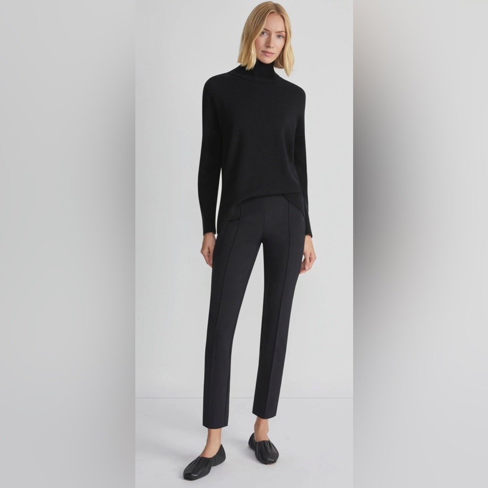 Lafayette 148 Black Gramercy Dress Pants MSRP $598